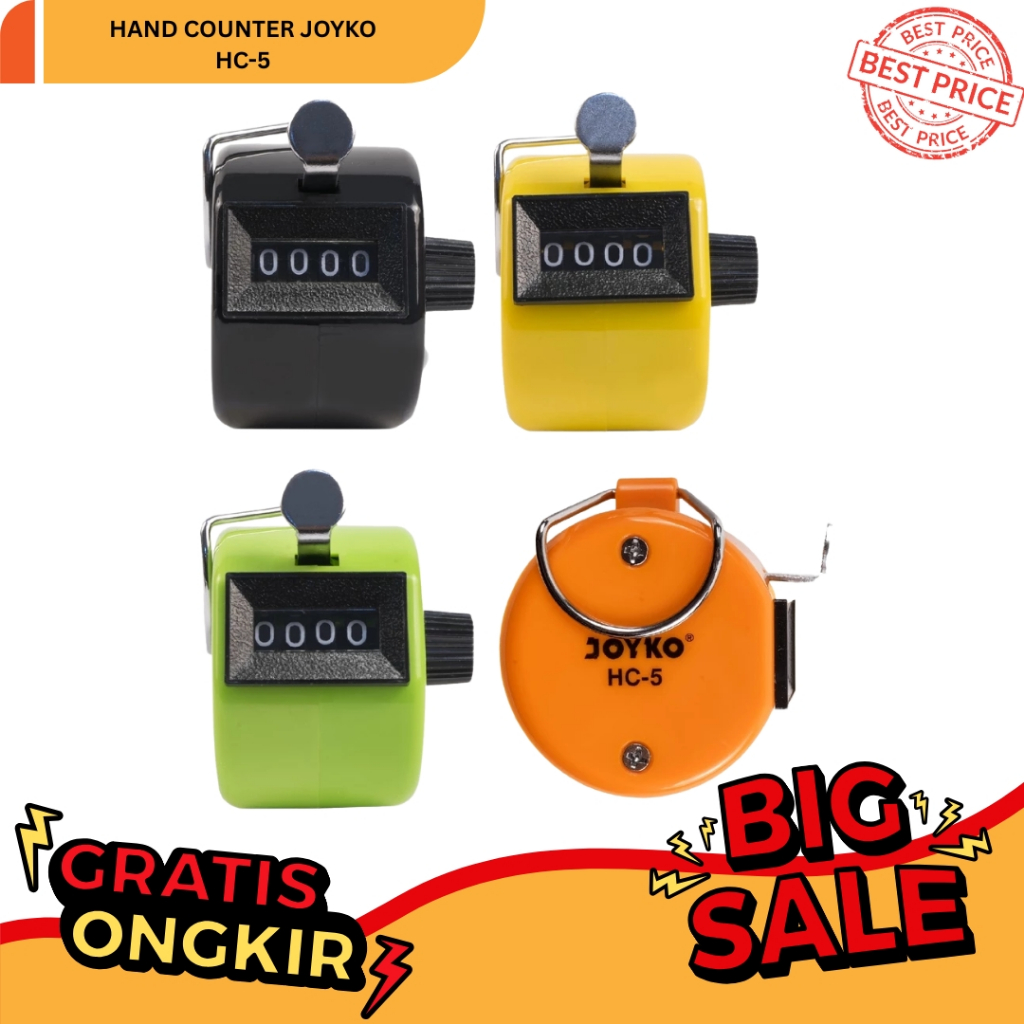 Jual Joyko Hand Counter HC-5 Alat Bantu Hitung Manual - Satuan | Shopee ...