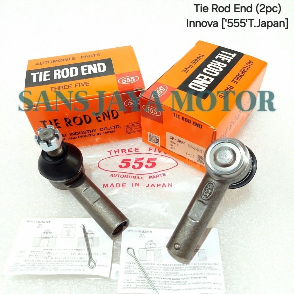 Jual Tie Rod Tierod Tirod Terod End Innova Inova Hilux 1set 555 Japan ...
