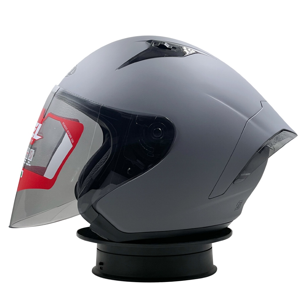 Jual Helm Half Face SHEL Equalizer Solid Stone Grey Doff | Shopee Indonesia