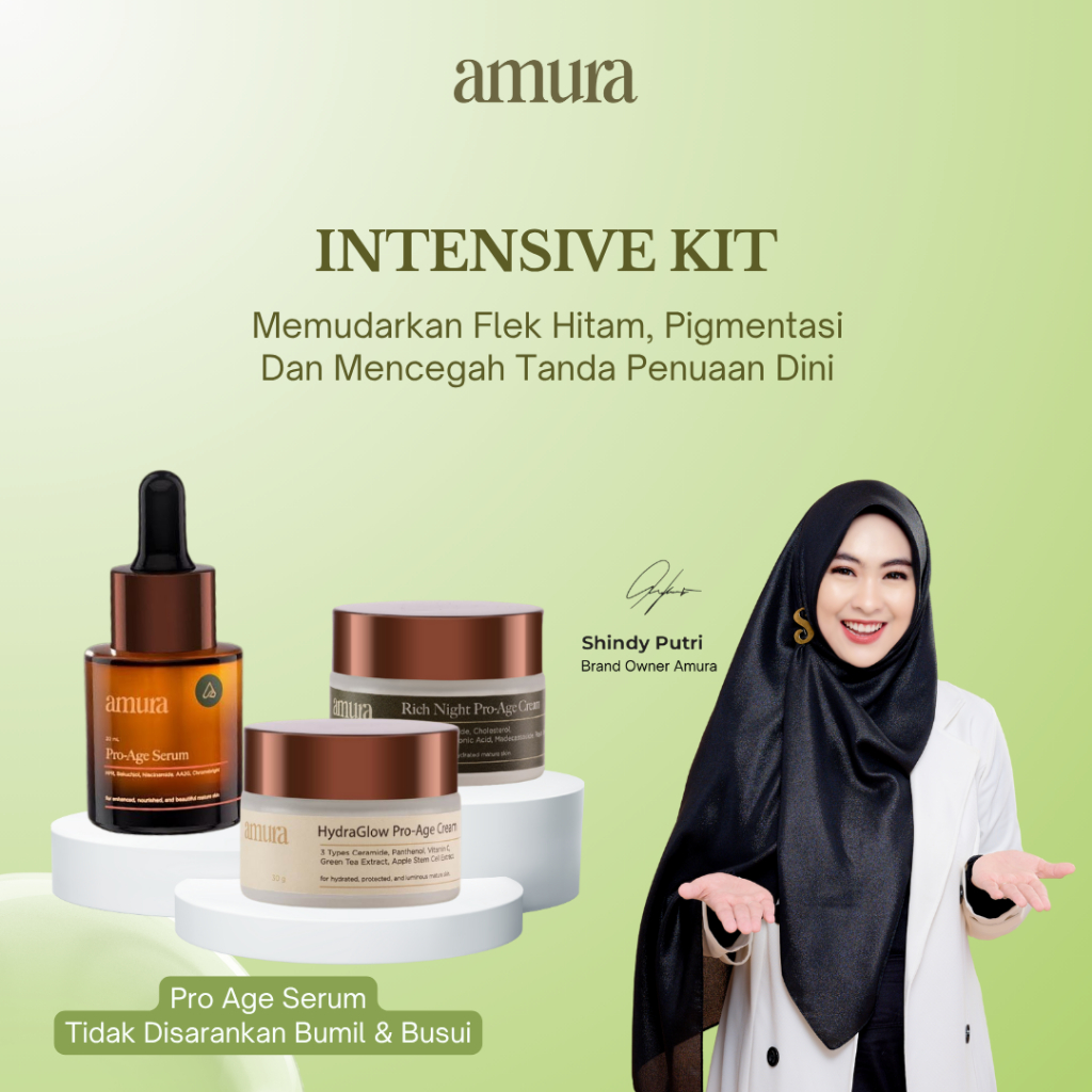 Jual Amura Paket Flek Hitam Intensive Kit- Spesialis Atasi Flek Hitam ...