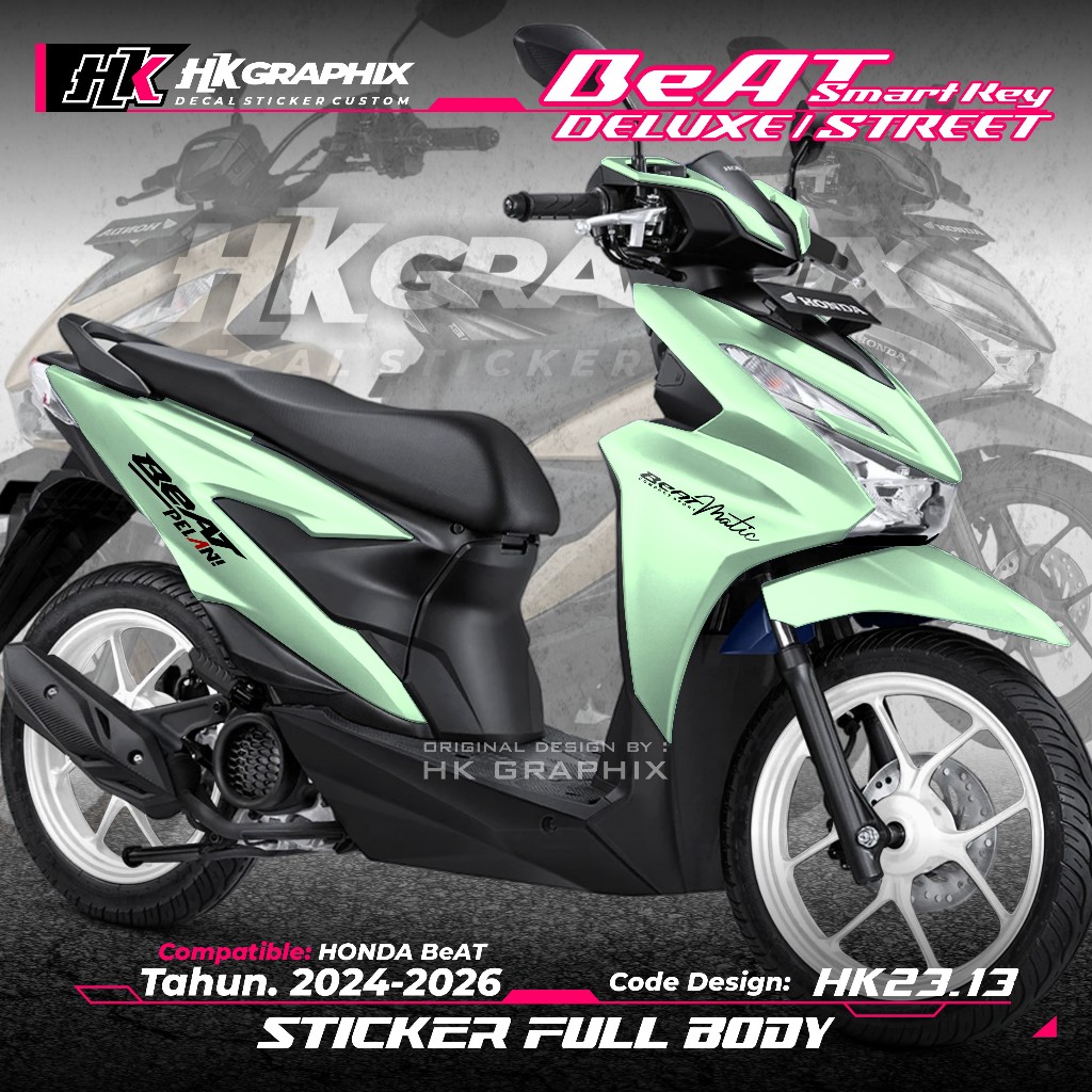 Jual (COD) Decal Stiker BeAT New DELUXE BeAT STREET Gen 2 Full Body ...