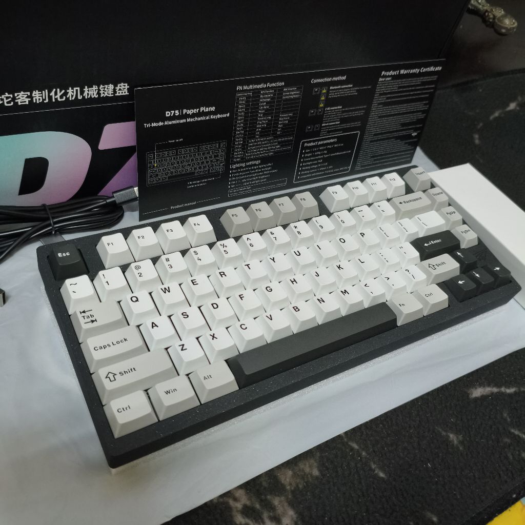 Jual Weikav D75 3 Mode Connection Alumunium Mechanical Keyboard ...