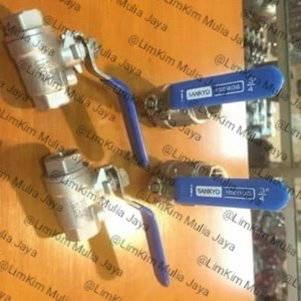 Jual BALL VALVE SANKYO TYPE MODEL 2PC STAINLESS 316 SS316 2 1/2” 3” 4 ...