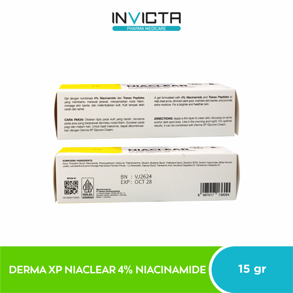 Jual Derma XP Niaclear Niacinamide 4% - 15 gr | Shopee Indonesia