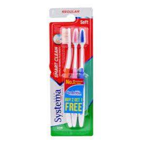 Jual Sikat Gigi SYSTEMA Smart Clean Soft (isi 3) Toothbrush | Shopee ...