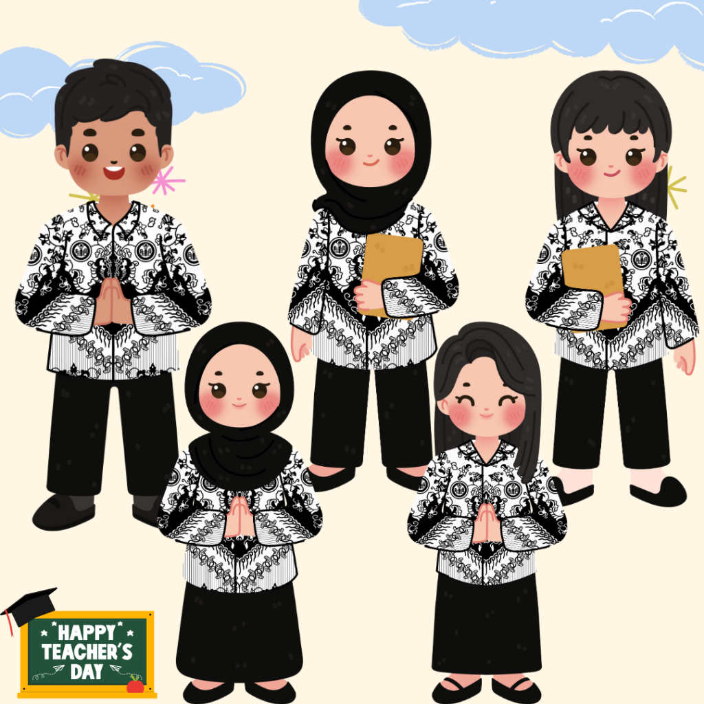 Jual isi 5 TOPPER GURU PGRI / Topper Buket/ Topper Teacher Day / Topper ...
