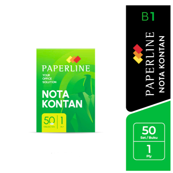 Jual Buku Bon Nota Kontan 1 ply / Rangkap 1 Besar Paperline PPL (10 ...