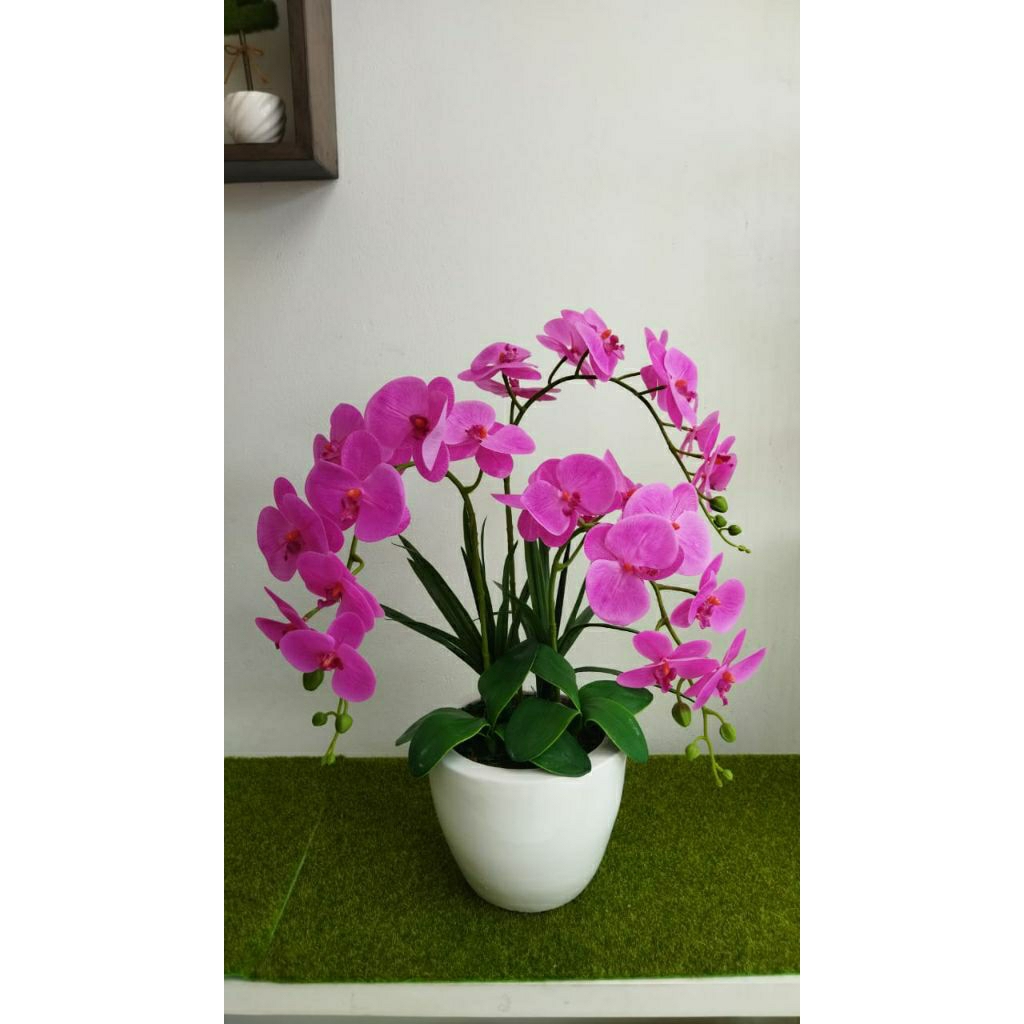 Jual Rangkaian Anggrek Bulan Artificial / Rangkaian Bunga Artificial ...