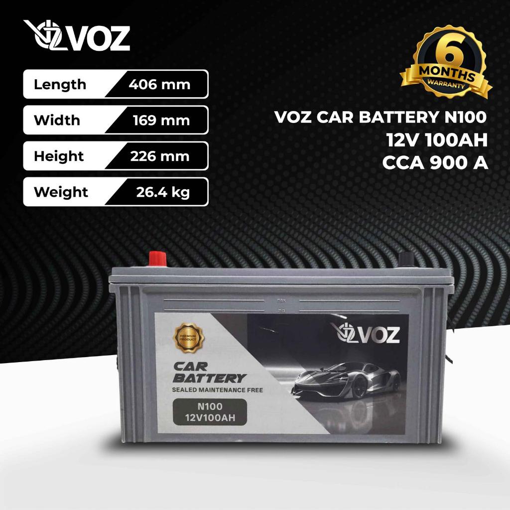 Voz AKI MOBIL N100 - VCAR-N100 - 12V 100AH - CCA 900A