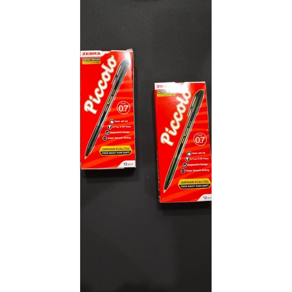 Jual PEN PICCOLO 0,7 MERAH MERK ZEBRA PEN MERAH PEN SEKOLAH PEN KANTOR ...