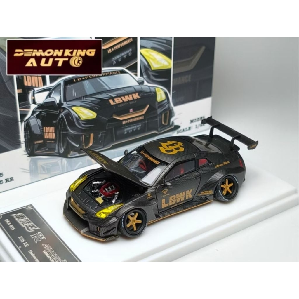Jual Demon King Nissan GT-R 35GT-RR LBWK Chase Car Openable Engine Hood ...