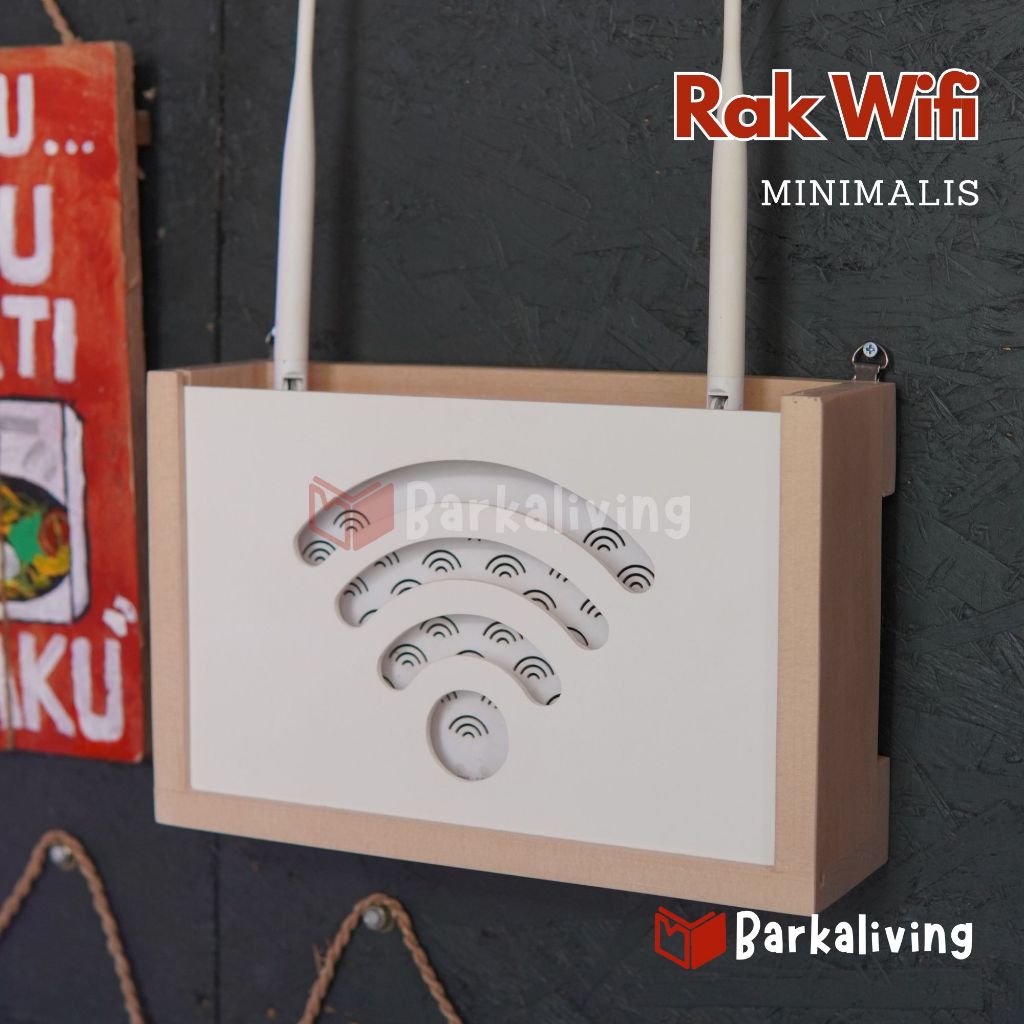 Jual Rak Wifi PVC Minimalis Gantungan Holder Router Modem Wifi | Shopee ...