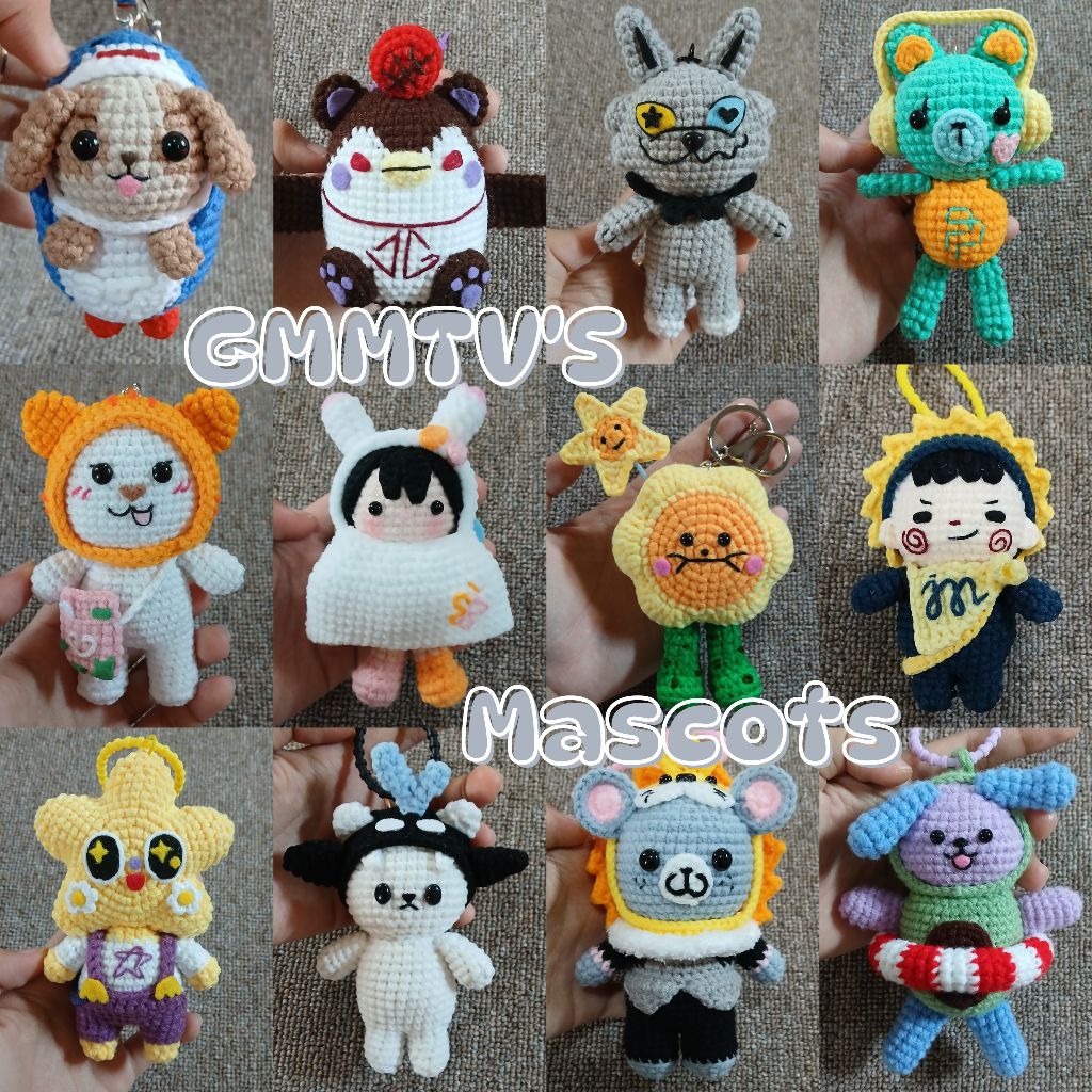 Jual [Pre-order] GMMTV & Domundi Mascot Thailand Keychain Doll Crochet ...