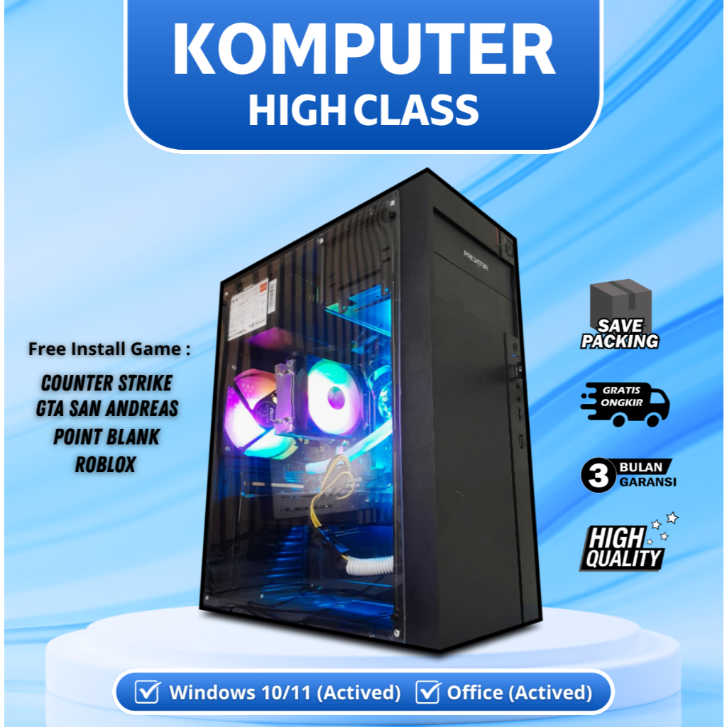 Jual Komputer Rakitan Intel Gen 6/7 core i3/i5/i7 SSD Cepat |VGA GAMING ...