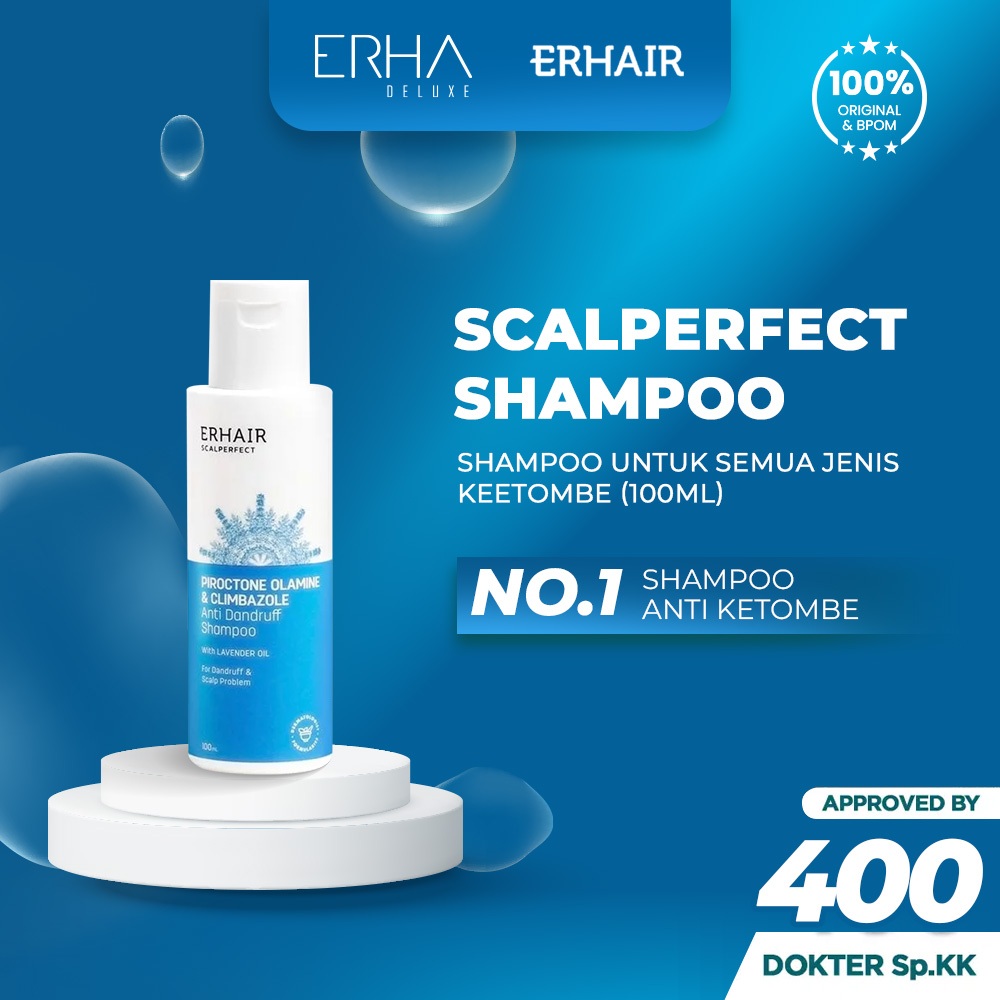 ERHAIR Shampoo Ketombe ERHA Scalp Scalperfect 100 ml - Shampo Anti Ketombe, Dandruff, Seboroik