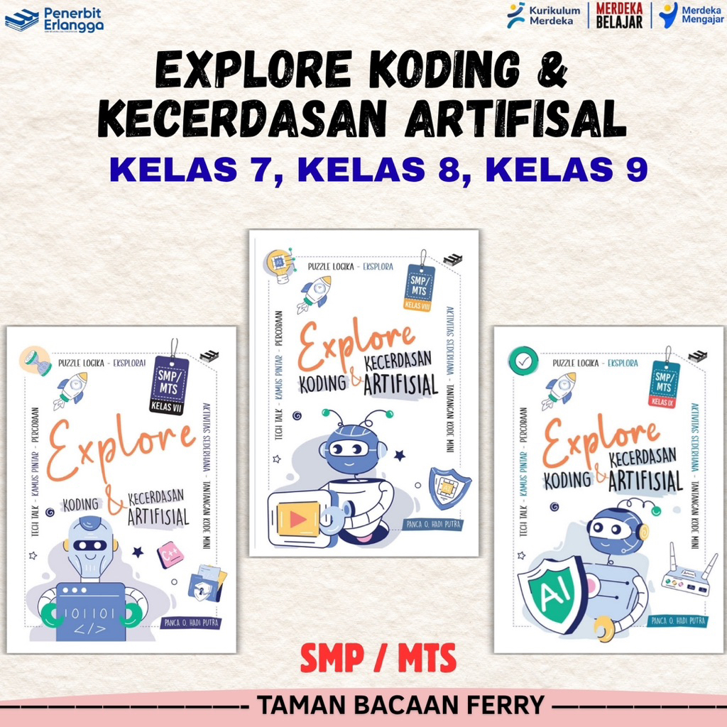 Jual BUKU EXPLORE KODING DAN KECERDASAN ARTIFISIAL SMP/MTS KELAS 7 ...