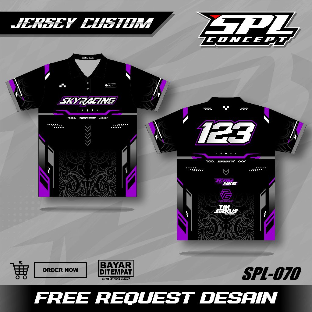 Jual JERSEY RACING Jersey Racing Custom Nama Nomor Sponsor Baju Jersey ...
