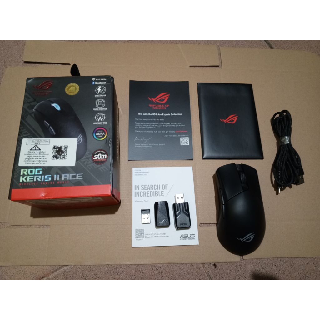 Jual ASUS ROG KERIS II ACE GAMING MOUSE SECOND | Shopee Indonesia