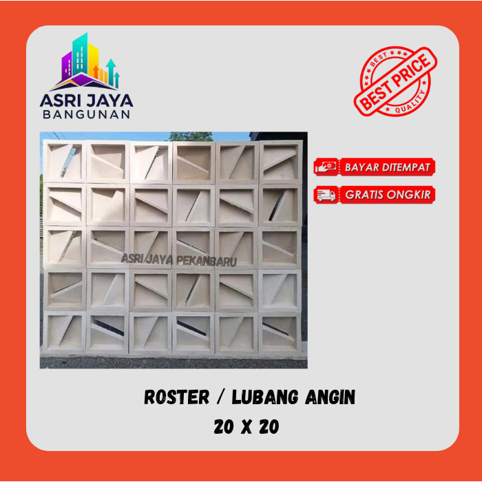 Jual Roster Beton / Lubang Angin ukuran 20x20 Pekanbaru | Shopee Indonesia