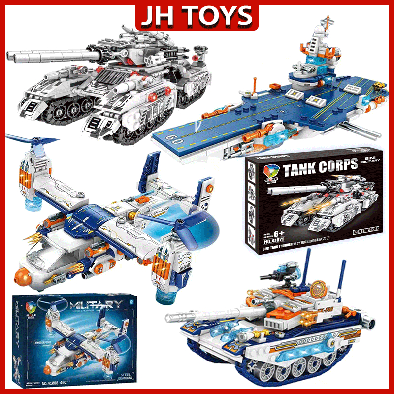 Jual JH TOYS Mainan Tank Besar Mainan Blok Tank Tempur Militer Model ...
