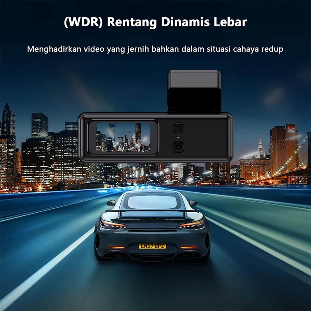 Acroder Dashcam Mobil 2K HD WiFi GPS Super Night Vision