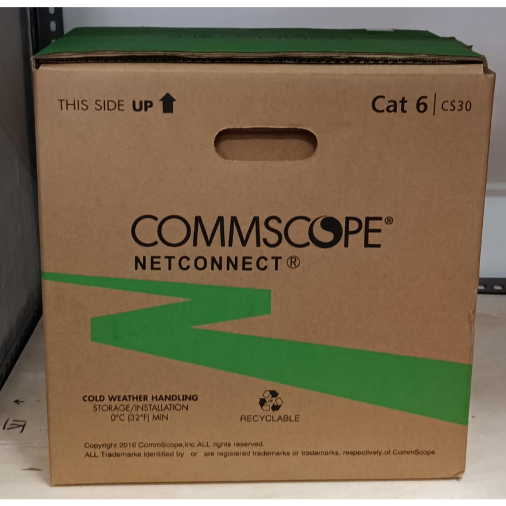 Jual Commscope CAT6 Kabel LAN 1ROLL 305M BLUE 1000FEET 1BOX | Shopee ...