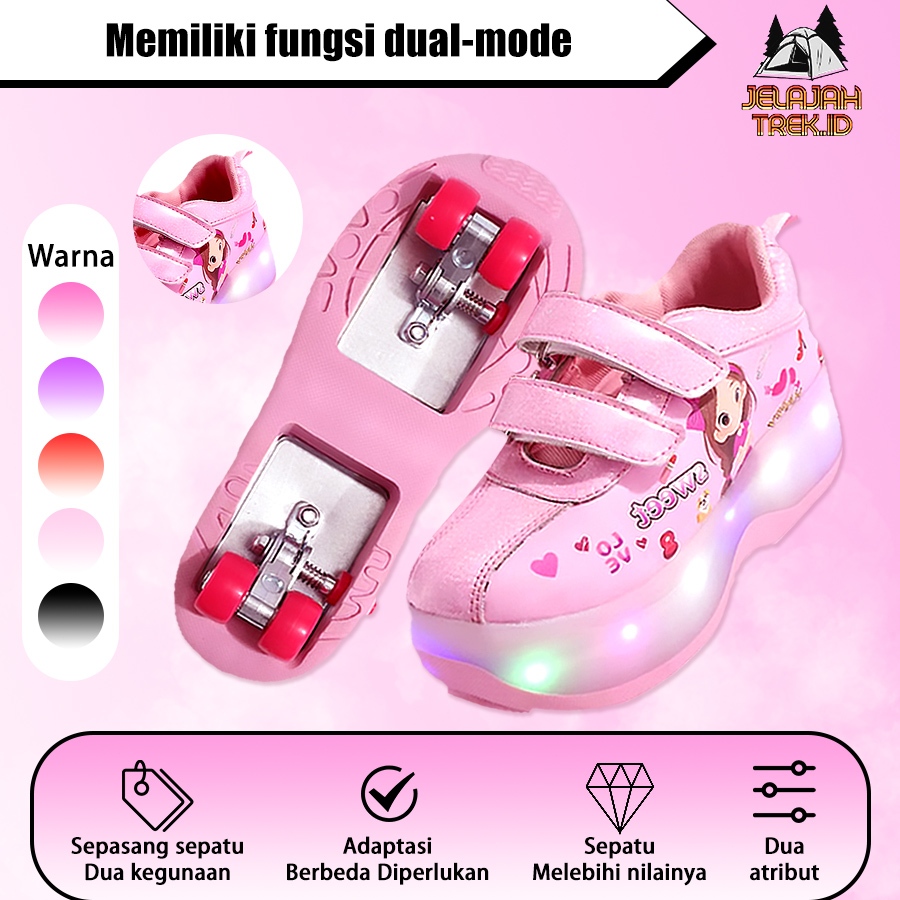 Jual Sepatu Roda kelap kelip- Roda Ganda Otomatis-Sepatu Roda Terbang ...