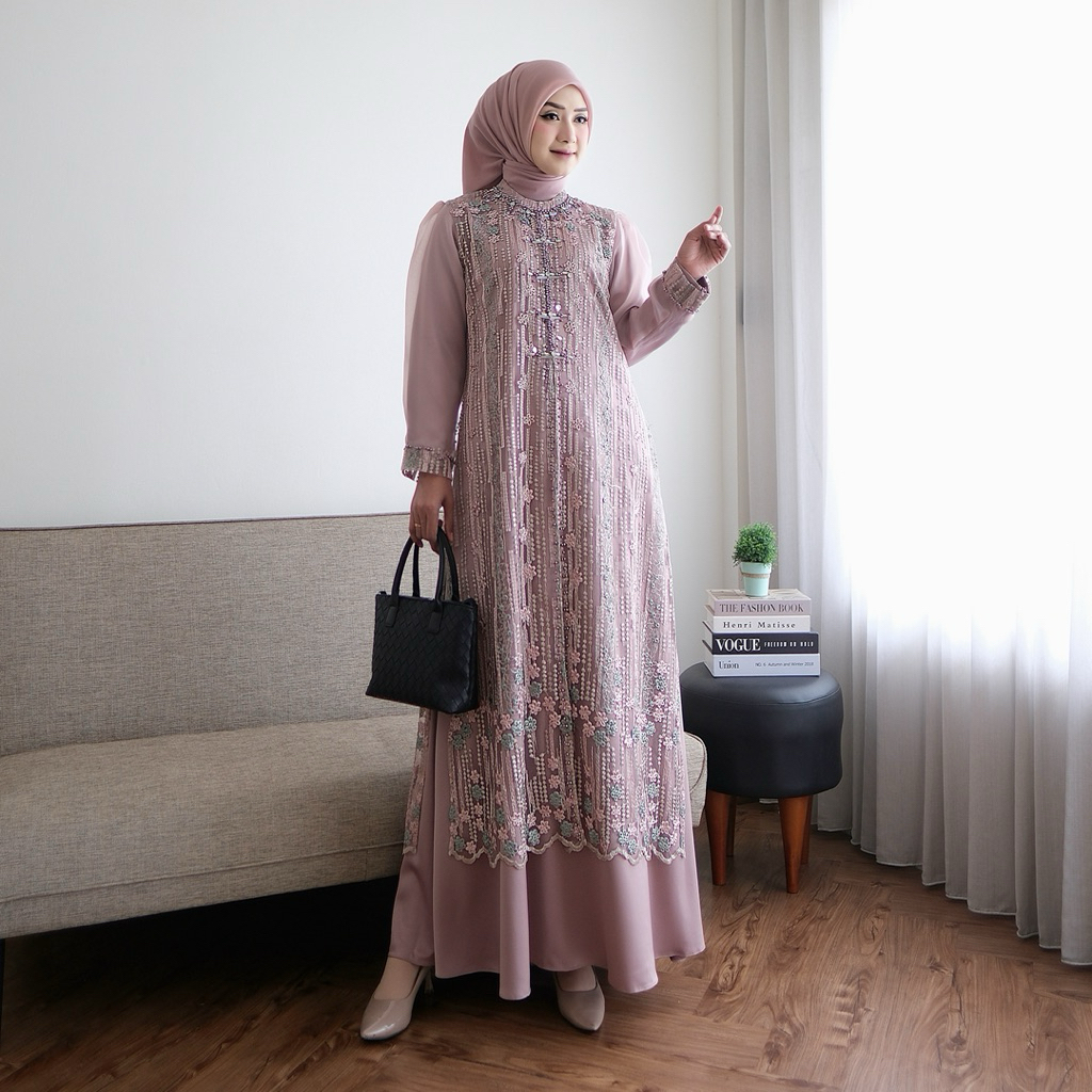 Jual VALERY DRESS - DRESS PREMIUM / GAMIS RAYA | Shopee Indonesia