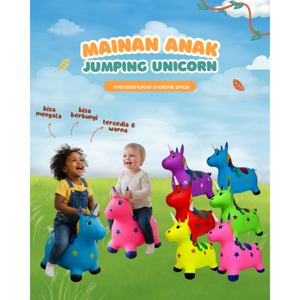 Jual Mainan Animal Jumping Unicorn Karet Anak Anak | Mainan Karet Anak ...
