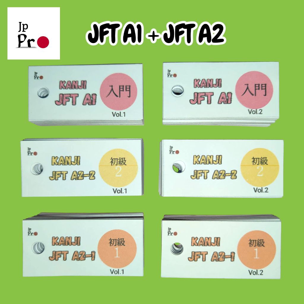 Jual (500) Flashcard Kanji JFT A2 dan JFT A1, Kanji Irodori, Bahasa ...