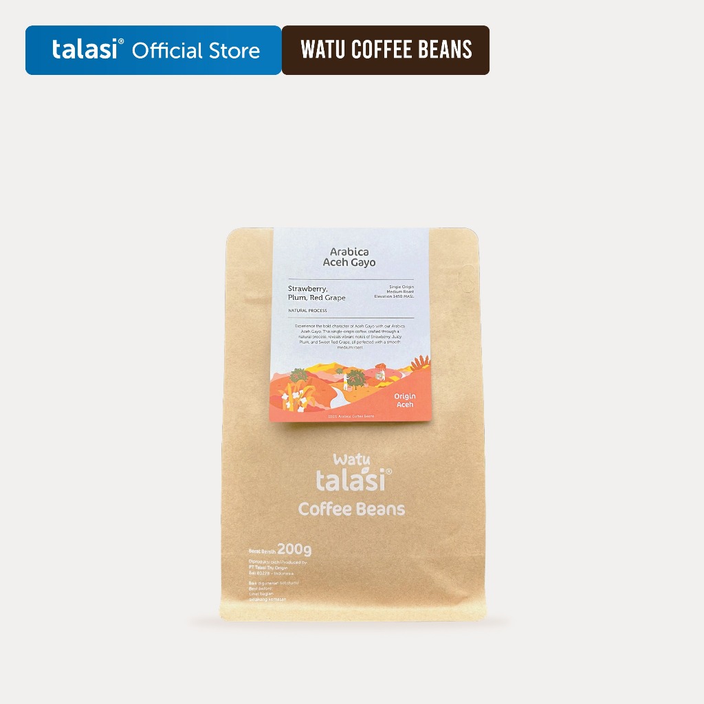 Jual Origin Aceh Gayo 200 gr, Talasi Watu Arabica Coffee Beans | Shopee ...