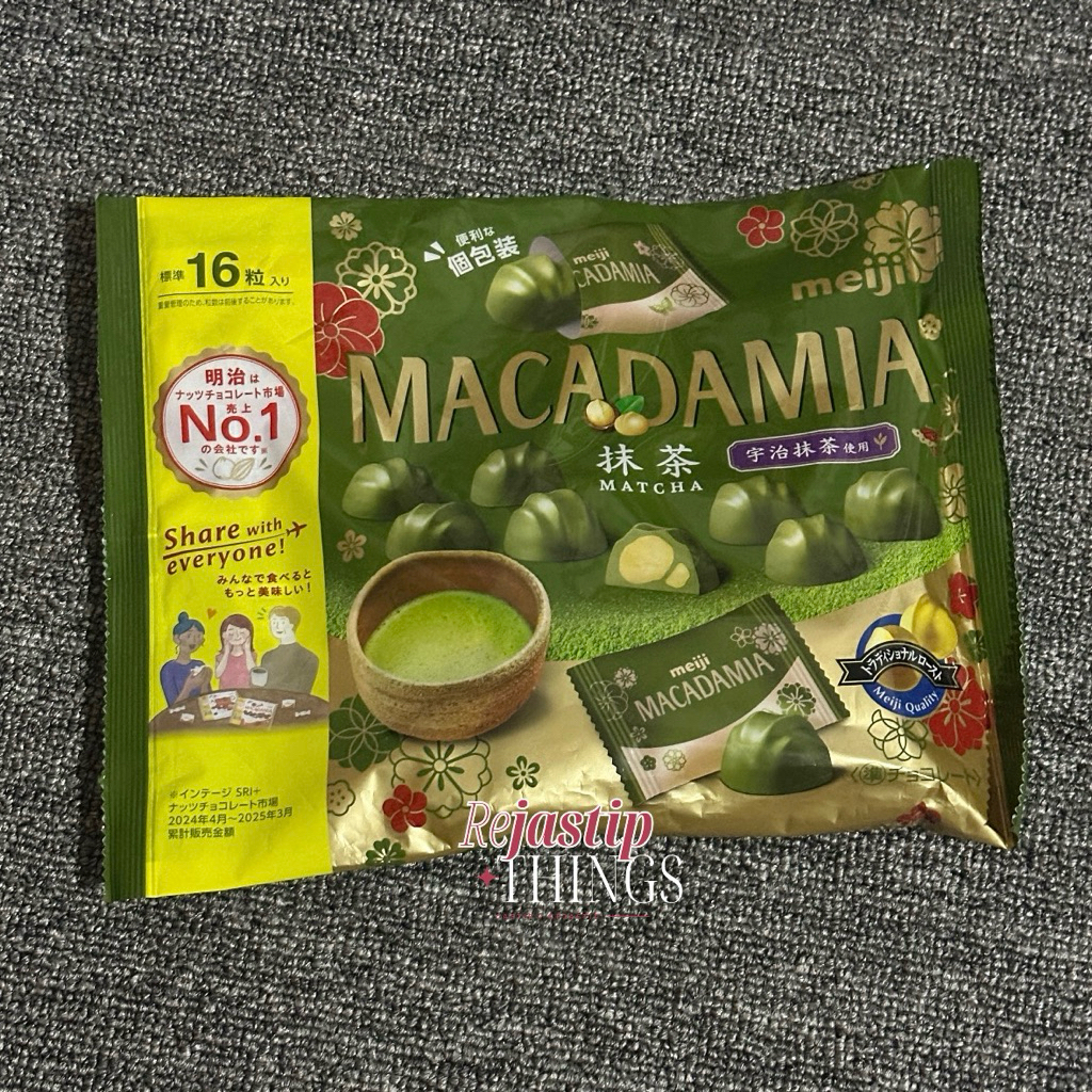 Jual [READY] Meiji Macadamia Matcha Sharing Pack 112g | Snack Coklat ...