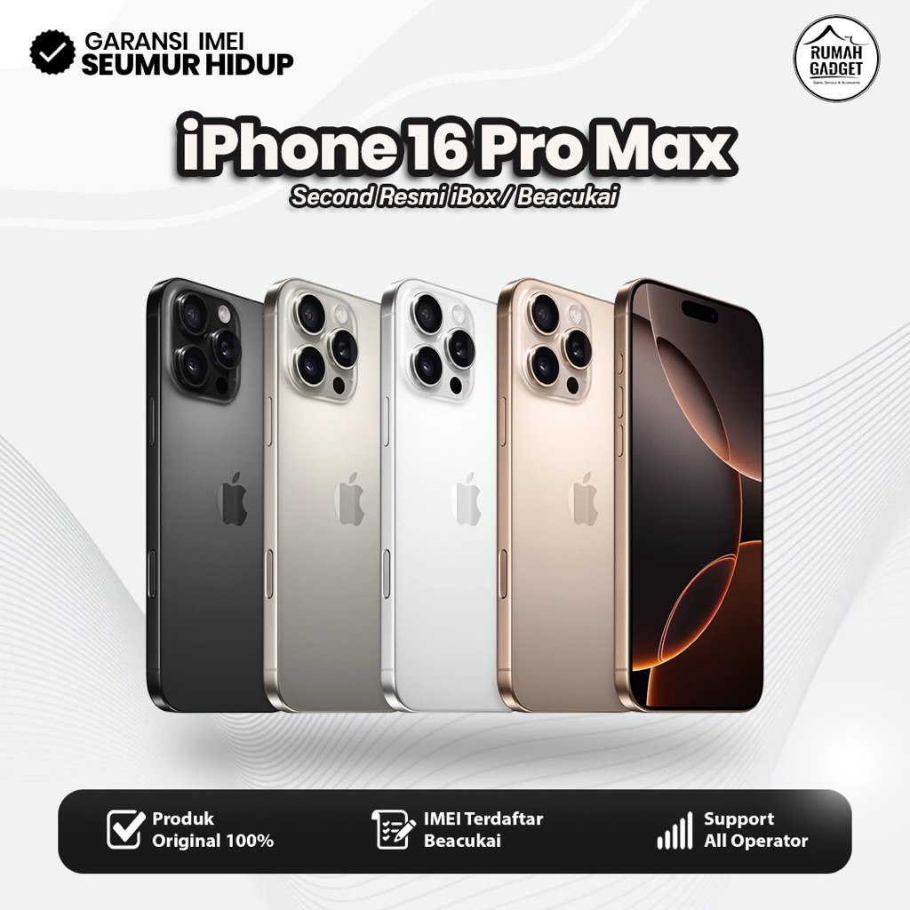 Jual iP 16 Pro Max 256GB Second Bergaransi | Shopee Indonesia