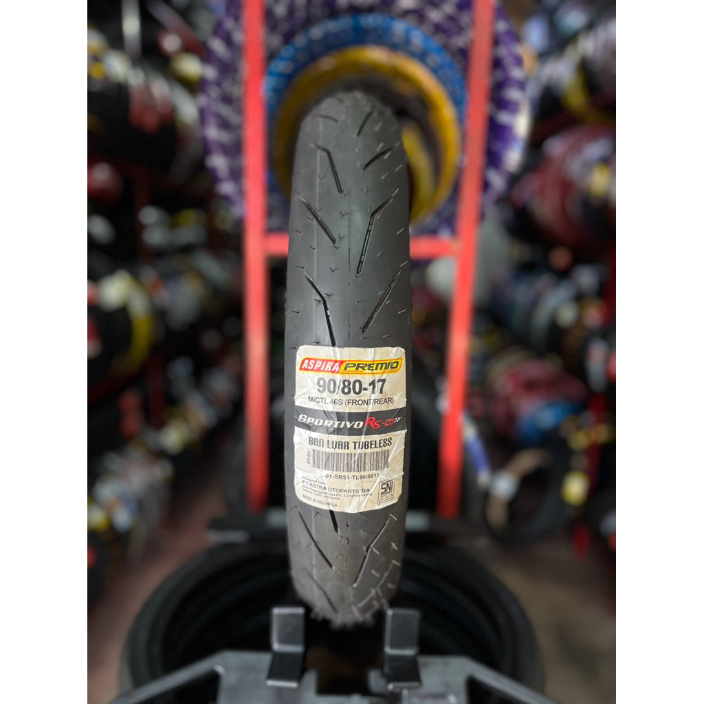 Jual ban Aspira Sportivo RS01 90/80-17 100/80-17 tubeles softcompound ...
