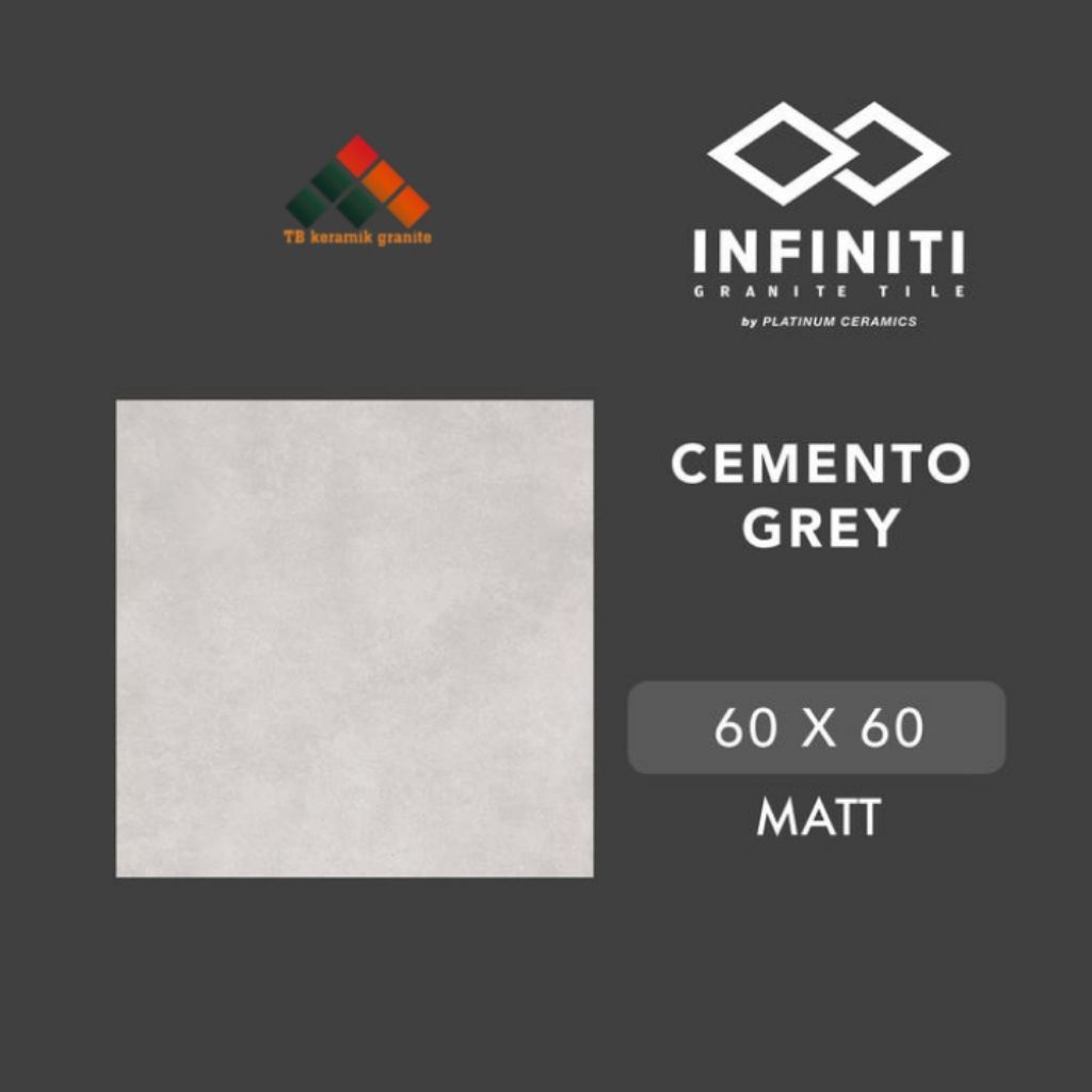 Jual Granite 60x60 Infitniti Cemento Grey | Matt | Shopee Indonesia