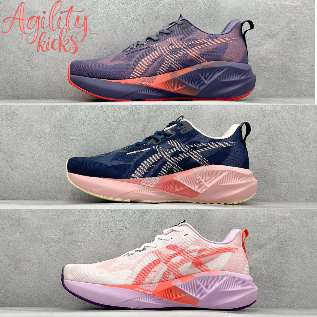 Jual Sepatu Asics Novablast 5 Greyish Purple Coral Reef | Shopee Indonesia