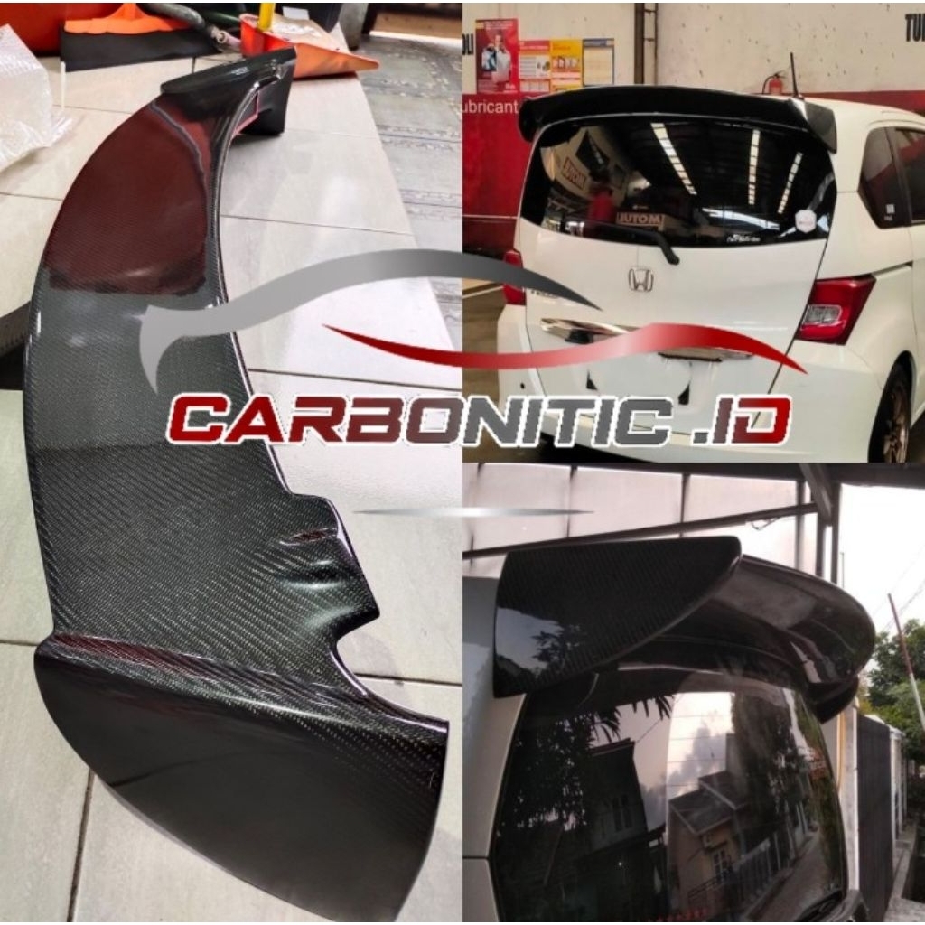 Jual Spoiler Model Custom Mugen Honda Freed 2009 - 2015 Carbon Kevlar ...