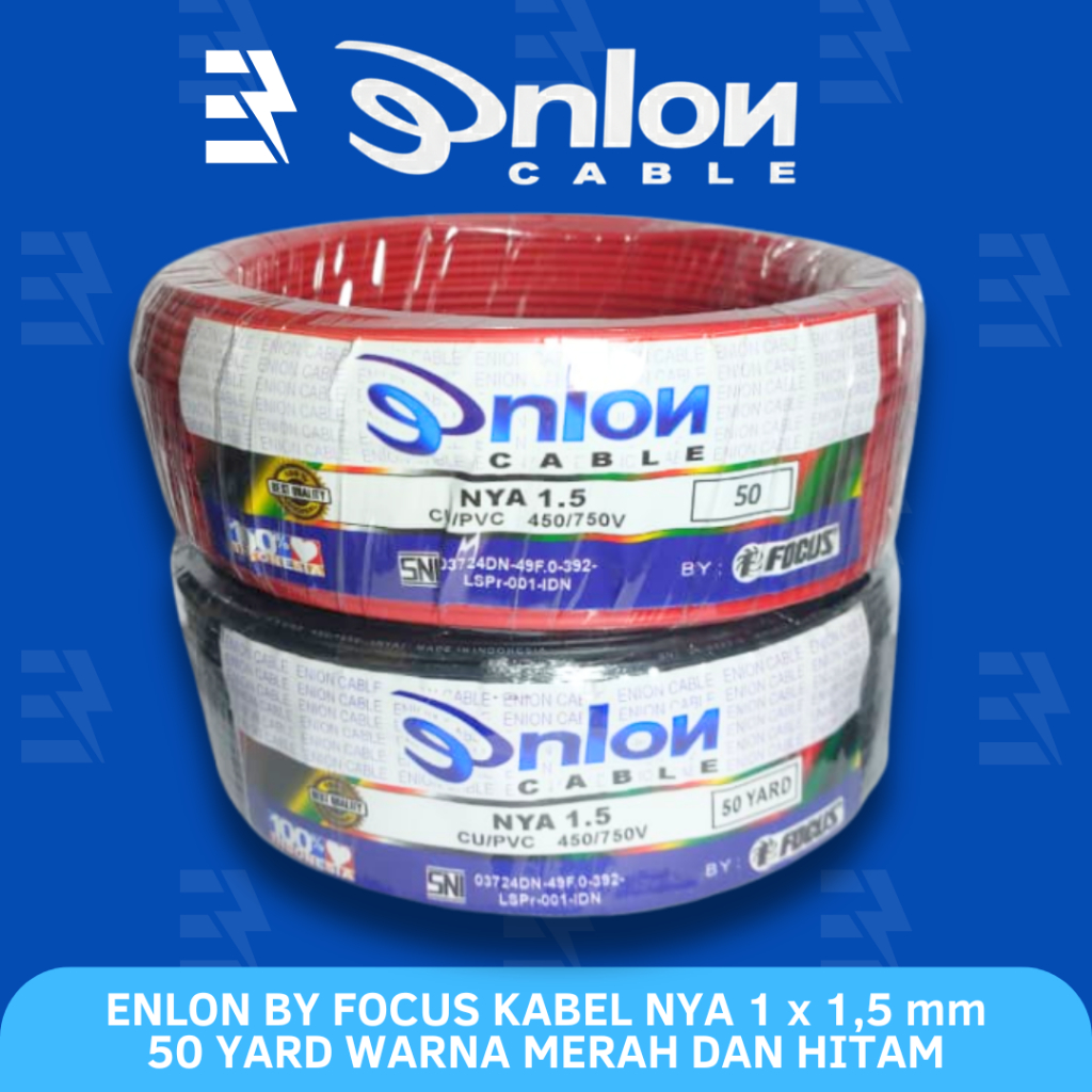 Jual ENLON BY FOCUS Kabel NYA Engkel Tunggal Tembaga 1 x 1,5 mm Panjang ...