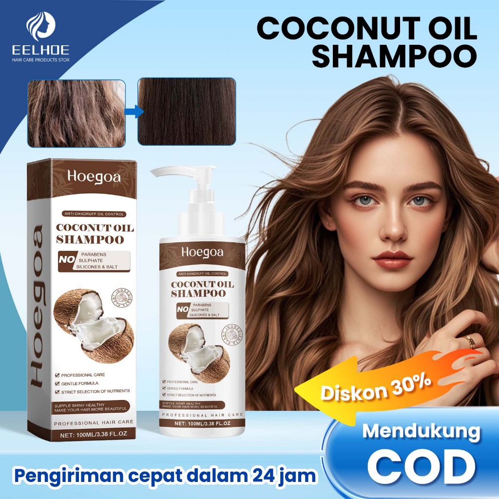 Jual Hoegoa Shampoo Anti Ketombe Dan Rontok 100ml Shampo Kelapa