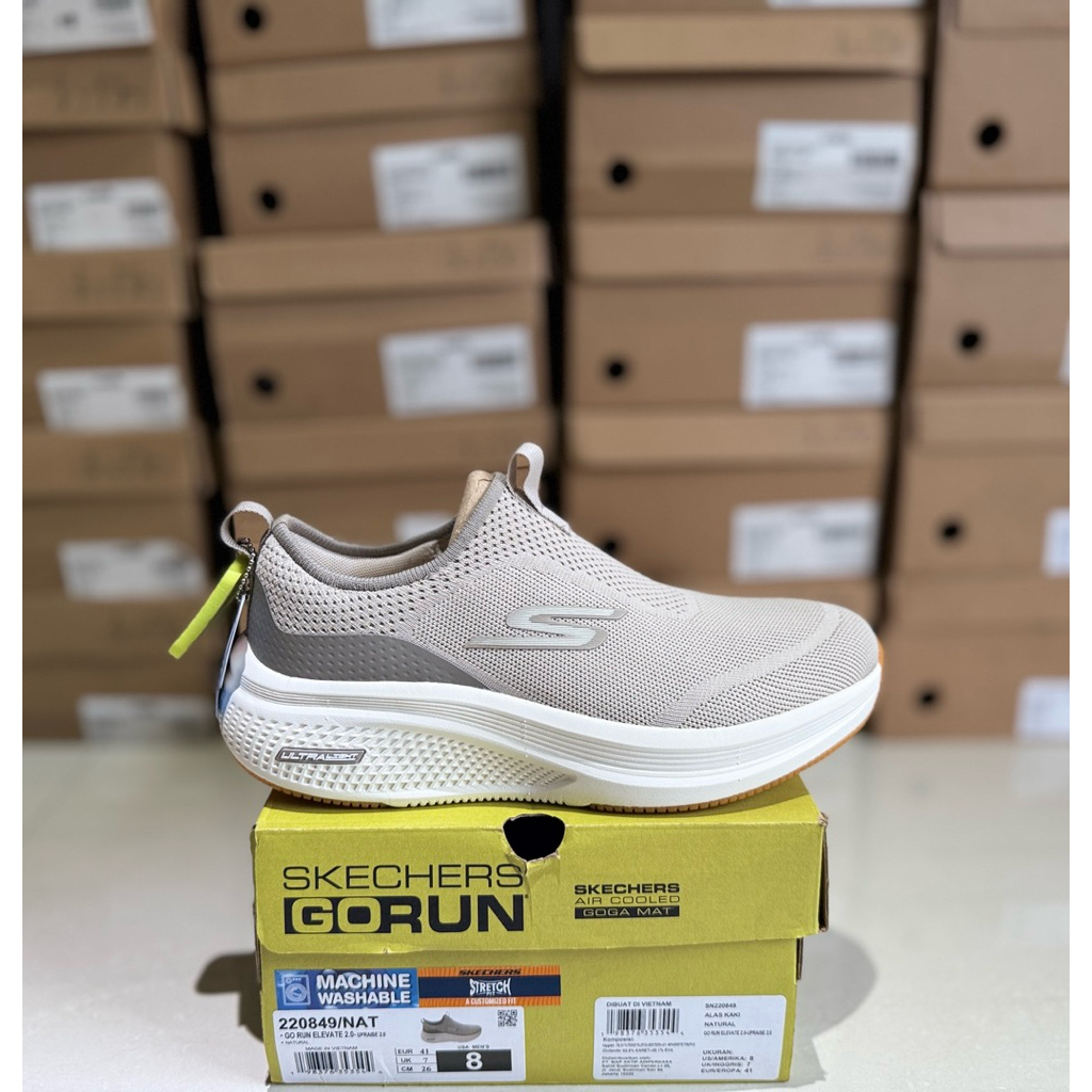 Jual SKECHERS GO RUN 220849/NAT SIZE 42 | Shopee Indonesia