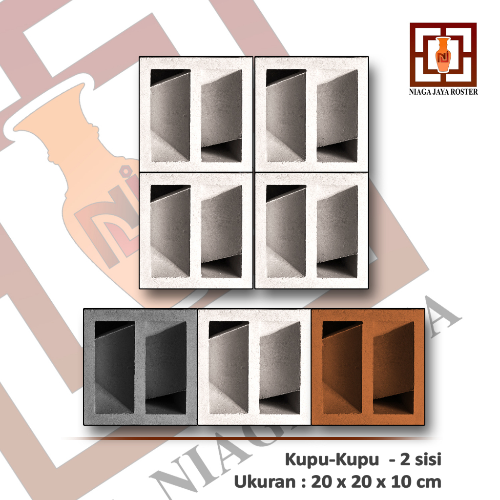Jual NIAGA JAYA ROSTER - Roster Beton Minimalis Ukuran 20x20cm, Loster ...