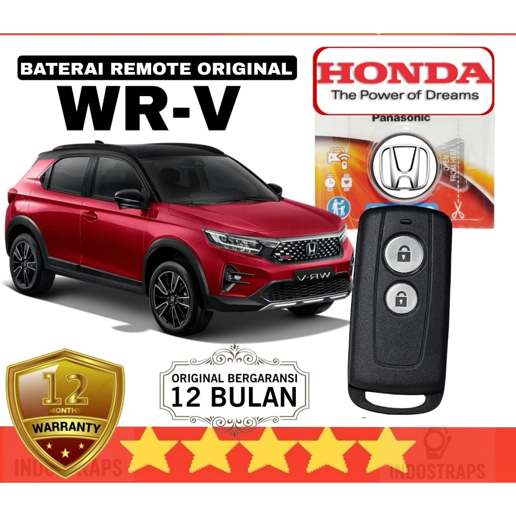 Jual BATERAI REMOTE KEYLESS MOBIL HONDA WRV WR-V GEN 1 2022 2023 2024 ...