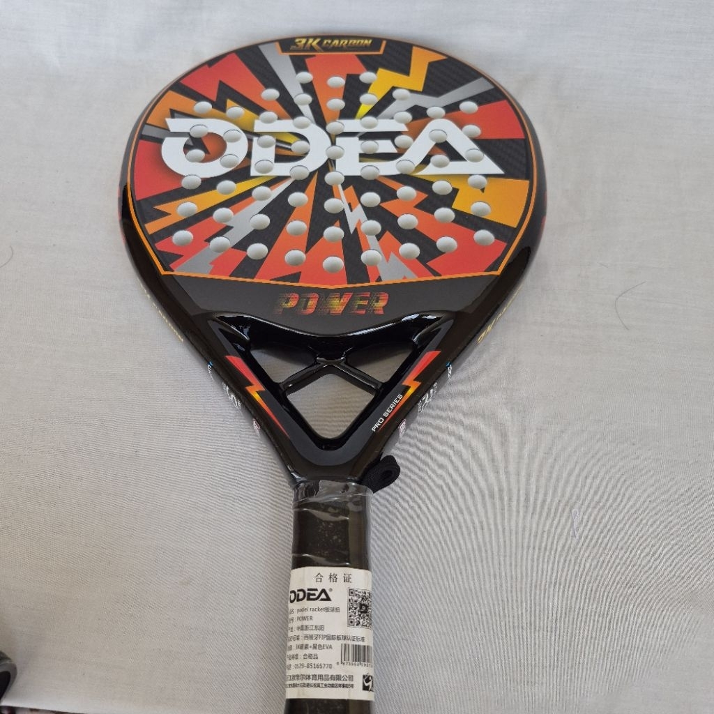Jual raket padel ODEA 3K carbon power/raket padel ODEA 3K carbon ...