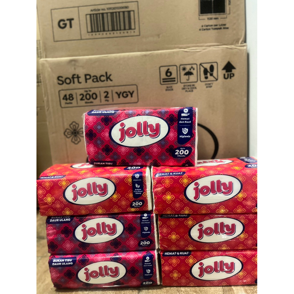 Jual Tissue Jolly 200 Sheet Paket 7 Pcs | Shopee Indonesia