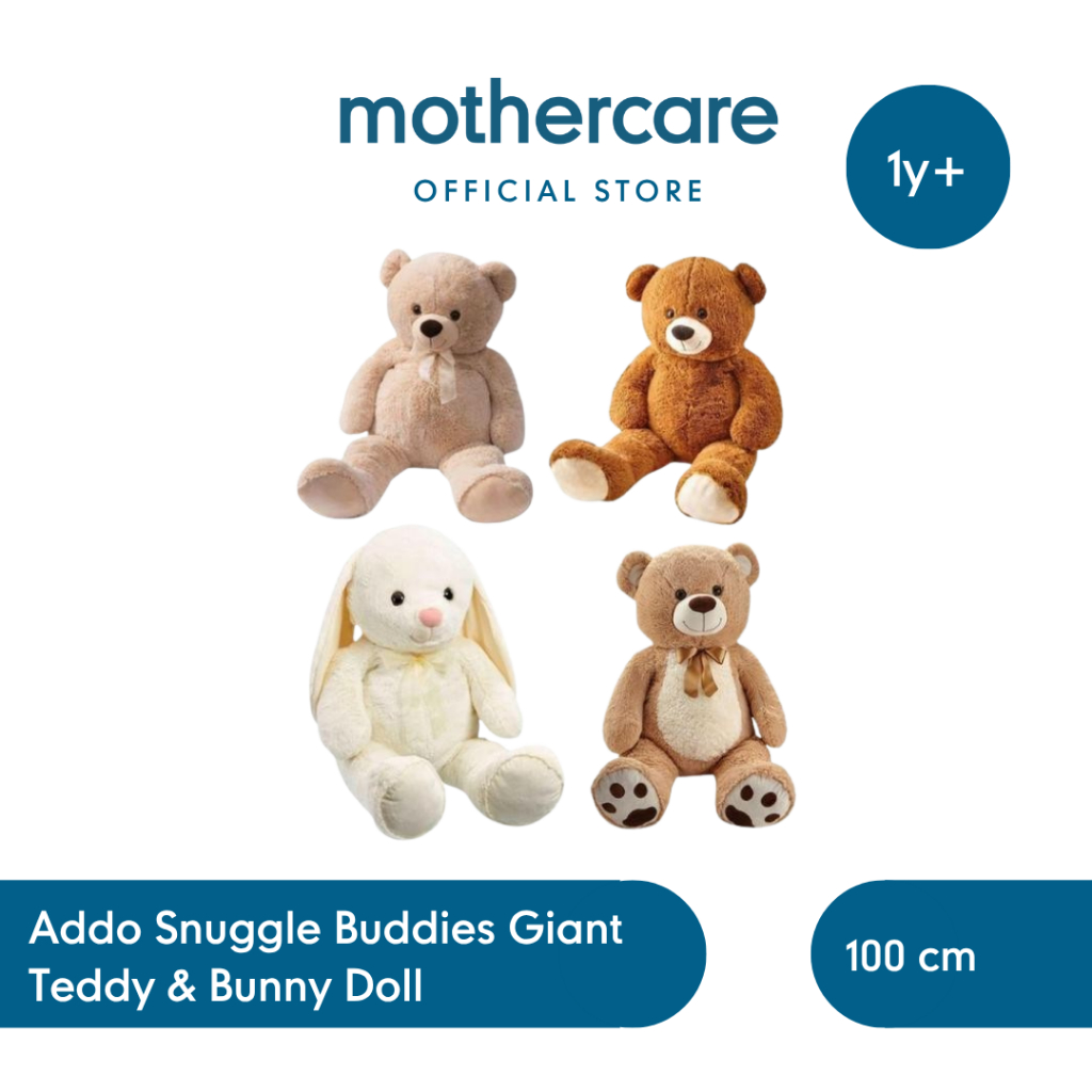 Jual Addo Snuggle Buddies Giant Teddy & Bunny Doll 100cm - Mainan ...