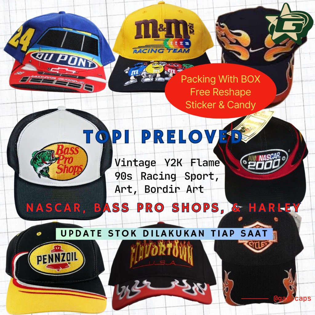 Jual Topi Nascar Original Terlengkap & Harga Terbaru Mei 2026 | Shopee ...