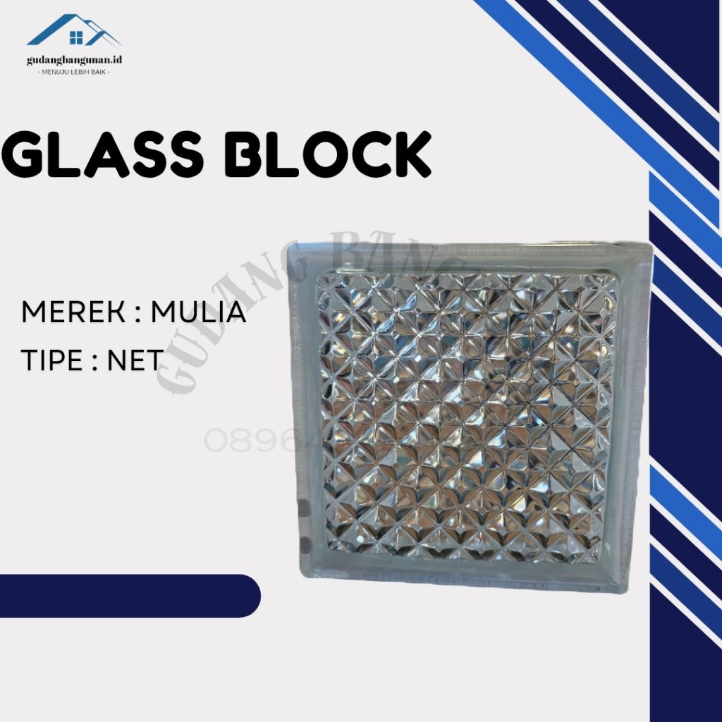 Jual GLASS BLOCK /KACA BLOK/ ROSTER KACA NET PERDUS | Shopee Indonesia
