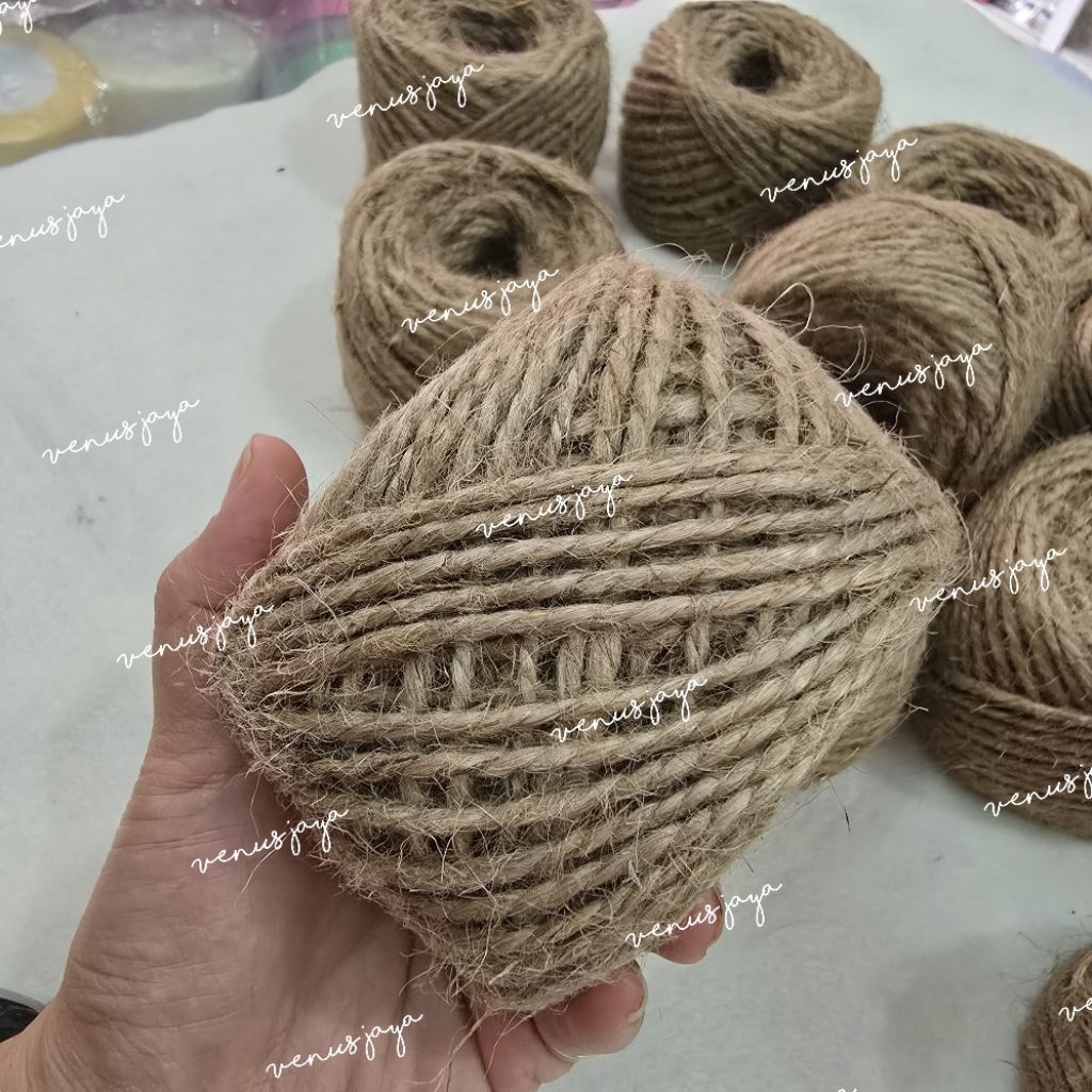 Jual [1 Roll = 50mtr ] Tali Goni 3PLY / Tali Rami 3PLY / Tali pajangan ...