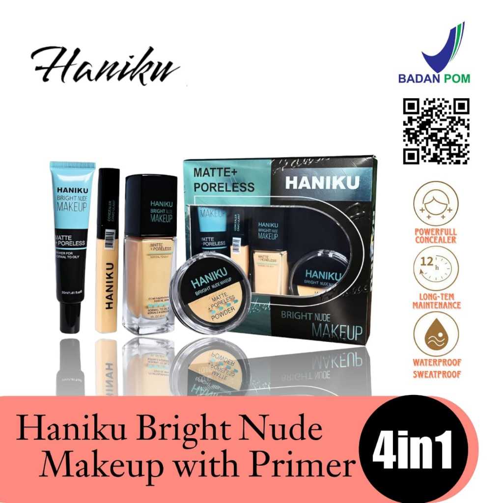Jual Haniku Make Up Set Foundation 4 in 1 / MakeUp Set 4 in 1 ...