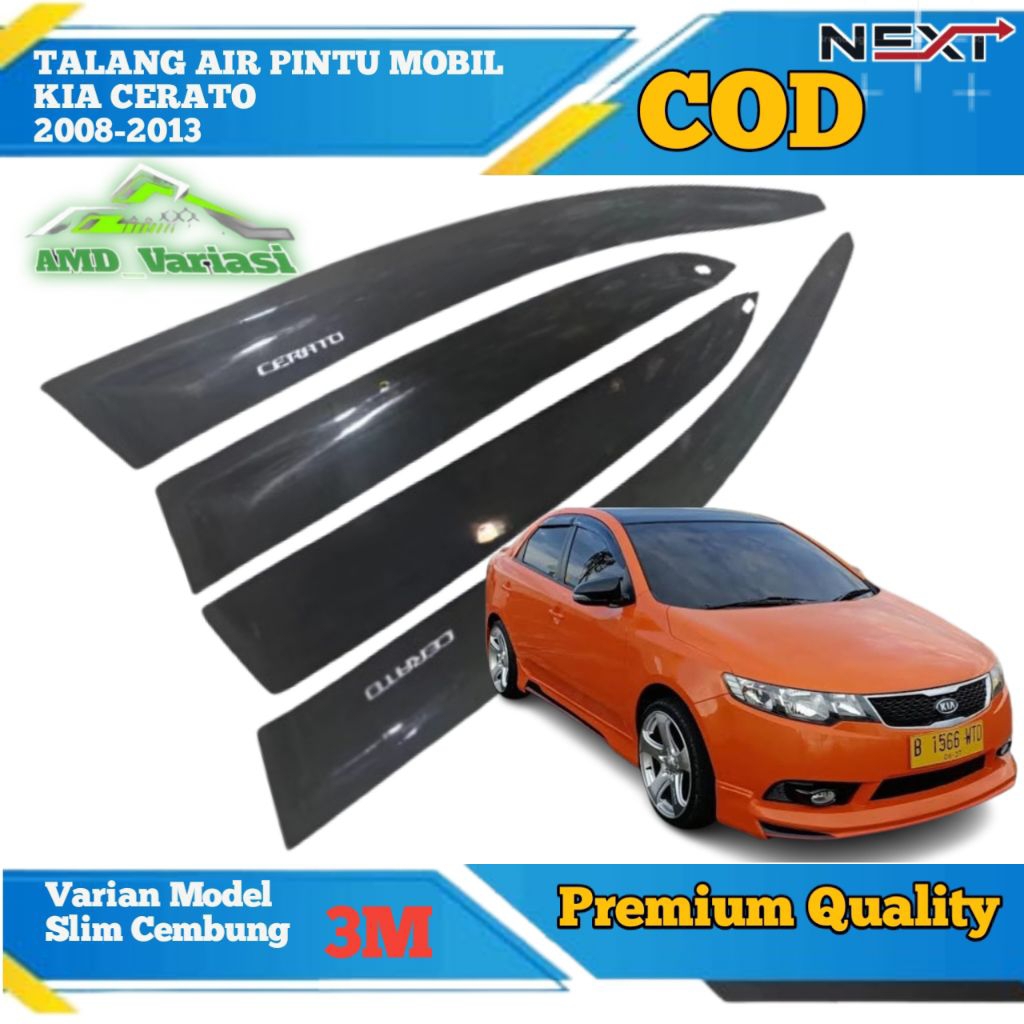Jual Talang air mobil Kia Cerato Ex Taxi Model Slim Cembung 4Pintu ...